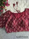 Daily Wear Pure Ajrakh Print Cotton Blouses Wholesale Market In Surat
